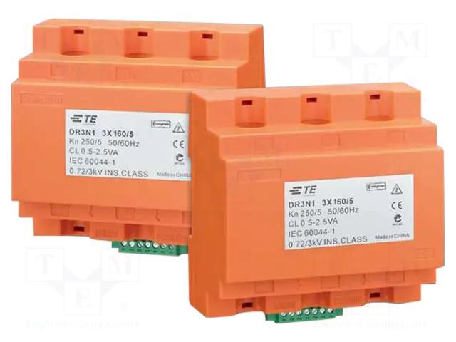 Transformer: current; Iin: 100A; Iout: 5A; for DIN rail mounting CROMPTON - TE CONNECTIVITY DR3N1100/5A