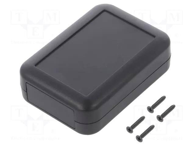 Enclosure: for remote controller; IP54; UL94HB; X: 50mm; Y: 70mm HAMMOND HM-1552C1BK
