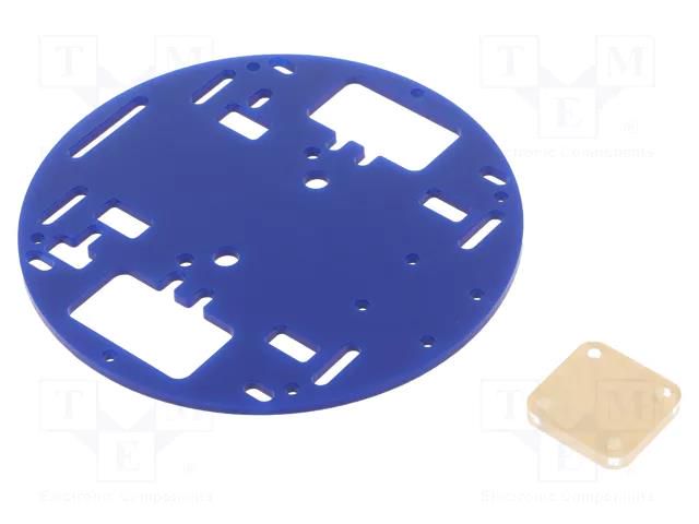 Chassis; RRC01A; blue; Ø127x3mm; acrylic POLOLU POLOLU-257
