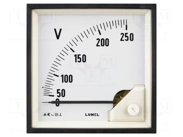 Ammeter; on panel; I AC: 0÷20A; True RMS; Class: 1.5; 40÷72Hz; 600V LUMEL EA19N-E20900000000
