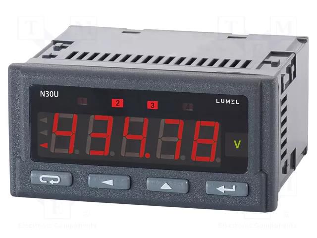 Meter: programmable; digital,mounting; LED; 5 digits; Char: 14mm LUMEL N30U-200000M0