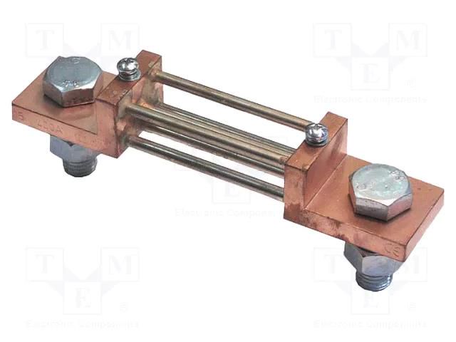Current shunt; 1.5A; Class: 0.2; 100mV; for DIN rail mounting LUMEL B6-1001A50A0100M0