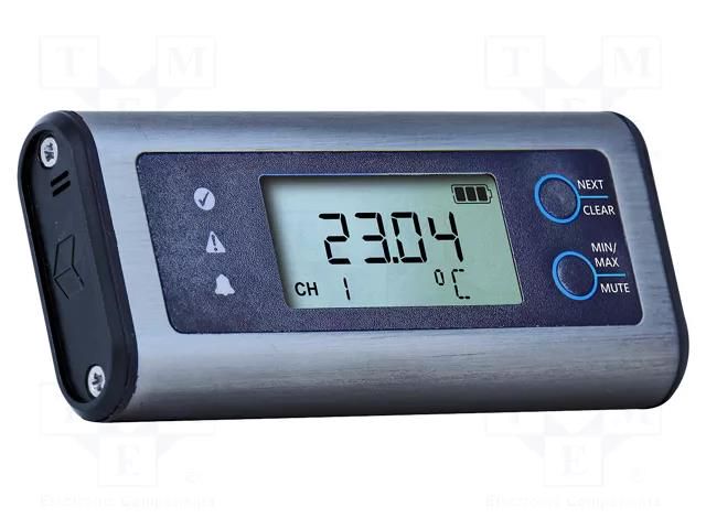 Data logger; temperature; IP4X; Display: LED; ±0.2°C; Resol: 0.01°C LASCAR EL-SIE-1