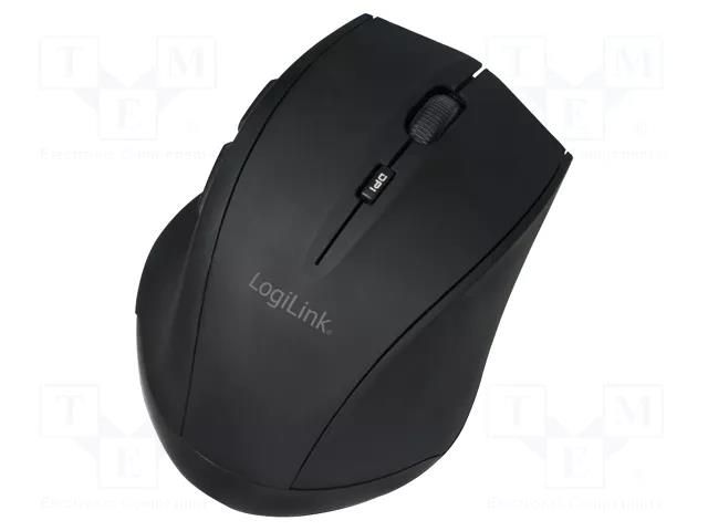 Mouse; black; wireless,optical; Features: DPI change button; 10m LOGILINK ID0032A