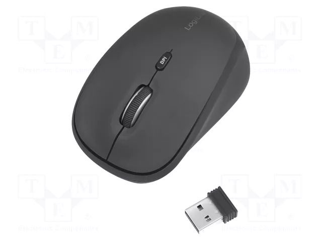 Mouse; black; USB A; wireless,optical; DPI change button; 10m LOGILINK ID0193