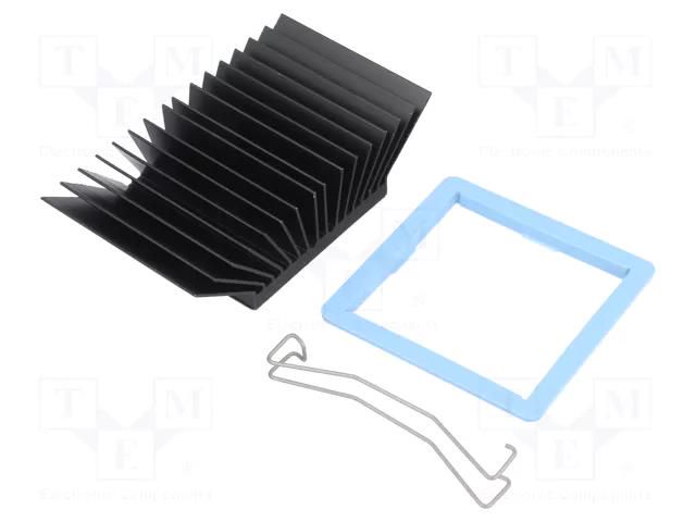 Heatsink: extruded; grilled; BGA; black; L: 45mm; W: 45mm; H: 19.5mm Advanced Thermal Solutions ATS-51450R-C1-R0