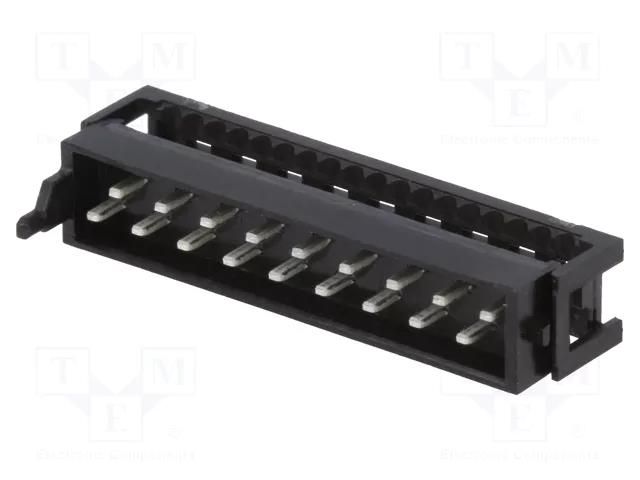 Connector: Micro-MaTch; plug; male; PIN: 18; IDC; for ribbon cable TE Connectivity 1-2178712-8/C