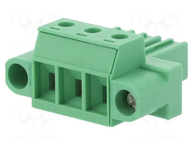 Pluggable terminal block; 7.62mm; ways: 3; straight; plug; female PHOENIX CONTACT PC4/3STF7.62