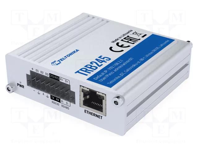 Module: gateway; DDR2; 16MBFLASH,64MBSRAM; 83x25x74mm; IP30 TELTONIKA TRB245