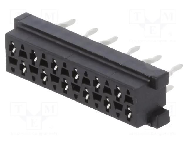 Connector: Micro-MaTch; socket; female; PIN: 12; straight; THT; 2x6 TE Connectivity 1-2178710-2/C