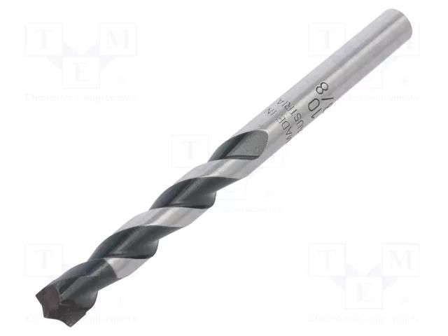 Drill bit; for concrete; Ø: 10mm; Ø: 3/8"; L: 120mm; metal; blister ALPEN-MAYKESTAG ALP.18801000100