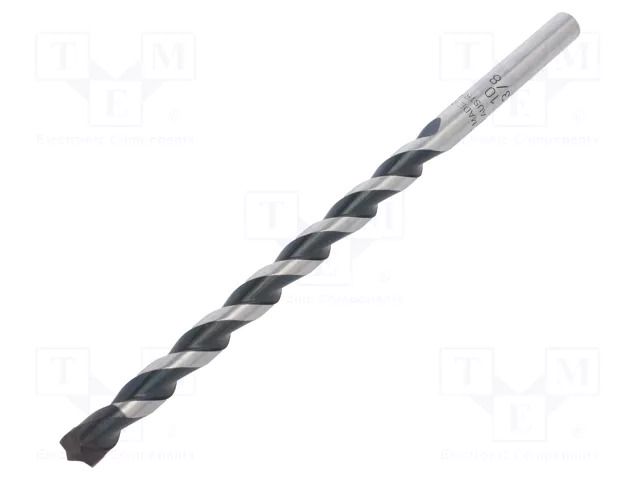 Drill bit; for concrete; Ø: 10mm; Ø: 3/8"; L: 200mm; metal; blister ALPEN-MAYKESTAG ALP.73701000100