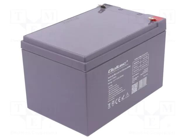 Re-battery: acid-lead; 12V; 12Ah; AGM; maintenance-free QOLTEC ACCU-H12-12/Q