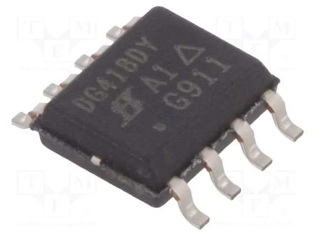 IC: analog switch; SPST-NO; Ch: 2; SO8; -15÷15V; tube VISHAY DG418DY-E3