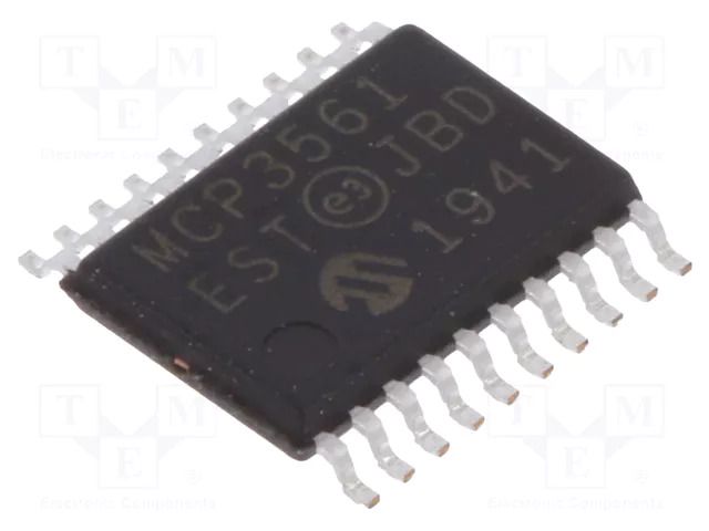 IC: A/D converter; Ch: 1; 24bit; 156ksps; 2.7÷3.6V; TSSOP20; ±7LSB MICROCHIP TECHNOLOGY MCP3561-E/ST