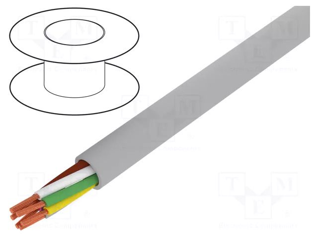Wire; ELITRONIC® LIYY; 6x0.34mm2; unshielded; 250V; Cu; stranded TKD TKD-0500238
