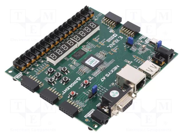 Dev.kit: Xilinx; Comp: XC7A100T-1CSG324C; LED x2; 4 digit DIGILENT 410-292