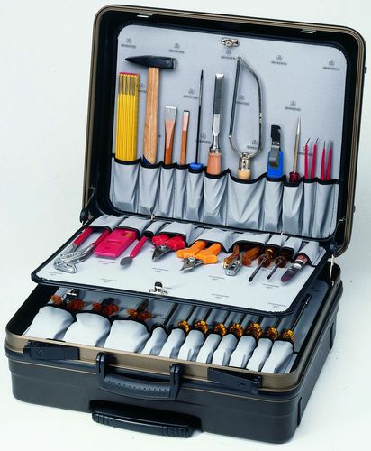 Electrician´s  Service Case "COMPACT MOBIL" with 32 tools (Tool tray 7030, 7040, 7050) 7200