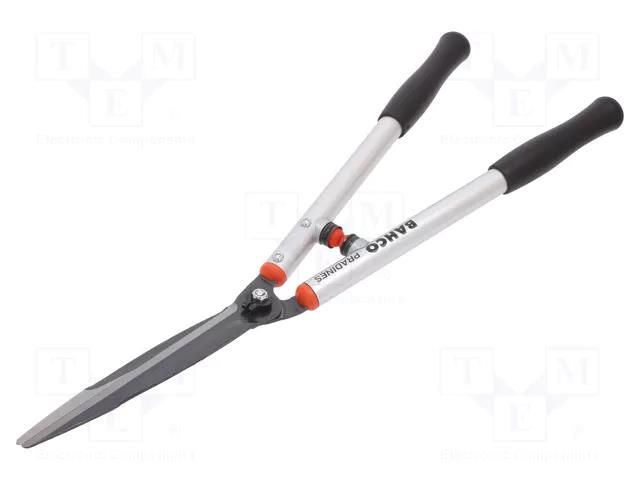 Cutters; for hedge; L: 650mm; steel; Handle material: aluminum BAHCO SA.P54H-SL-25