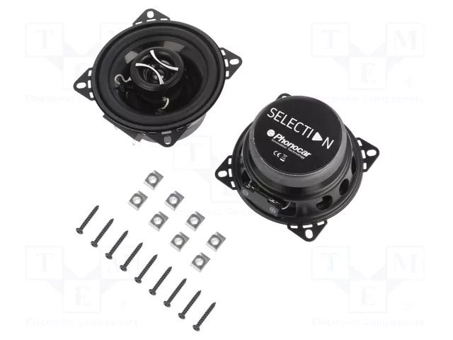 Car loudspeakers; two-way; 100mm; 70W; 70÷20000Hz; 4Ω PHONOCAR PHONOCAR-02041