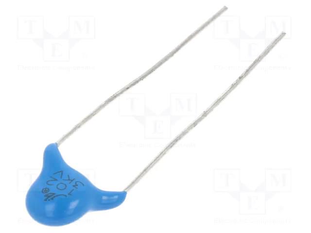 Capacitor: ceramic; 1nF; 3kVDC; Y5V; -20÷80%; 7.5mm Jb Capacitors JYC3F102MCF065000B