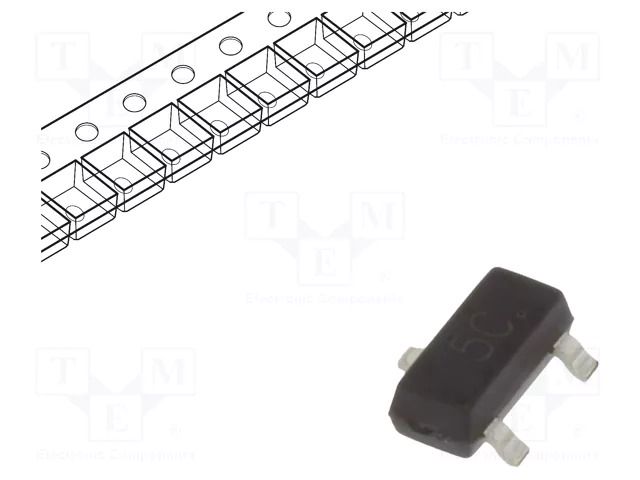 Transistor: PNP; bipolar; 45V; 0.5A; 300mW; SOT23 MICRO COMMERCIAL COMPONENTS BC807-40-TP