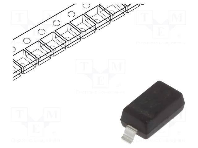 Diode: switching; SMD; 75V; 0.25A; 4ns; SOD123; Ufmax: 1V; Ifsm: 0.5A VISHAY 1N4151W-E3-08