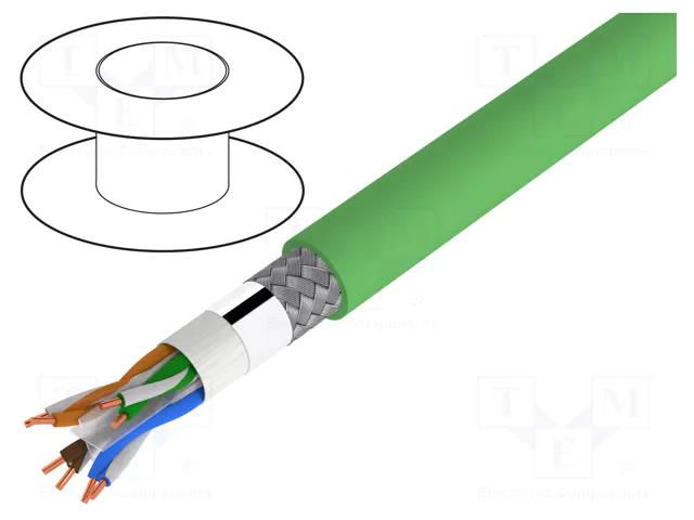 Wire; HELUKAT® 250IND,S/FTP; 4x2x24AWG; 6; industrial Ethernet HELUKABEL HELUKAT250IND-SFTP
