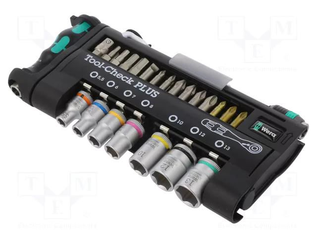 Kit: socket bits; case; 38pcs. WERA WERA.05056490001