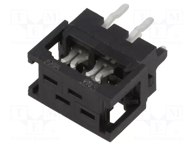 Connector: Micro-MaTch; adapter; PIN: 4; IDC,THT; 2x2; 2500pcs. TE Connectivity 2178713-4/C