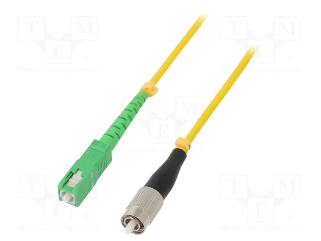 Fiber patch cord; FC/UPC,SC/APC; 5m; Optical fiber: 9/125um; LSZH QOLTEC QOLTEC-54311