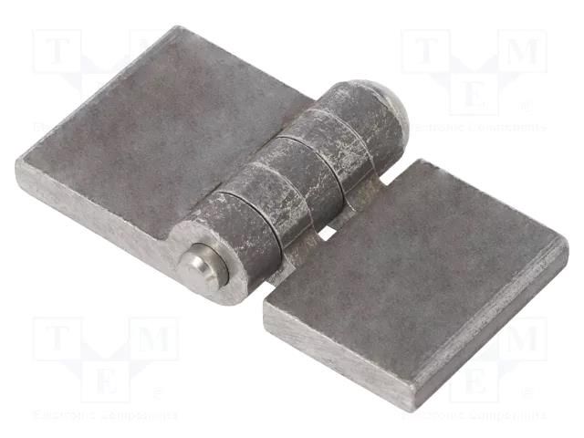 Hinge; Width: 60mm; steel; H: 30mm; without coating,for welding ELESA+GANTER GN1366ST60-30A-BL