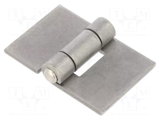 Hinge; Width: 60mm; stainless steel; H: 40mm ELESA+GANTER GN1362NI60-40A-BL