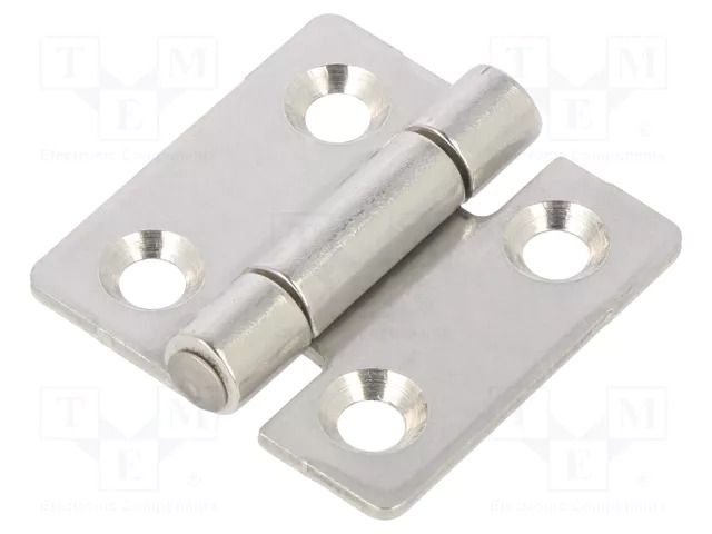Hinge; Width: 30mm; stainless steel; H: 30mm; Holes pitch: 18/18mm ELESA+GANTER GN136NI30-30-C