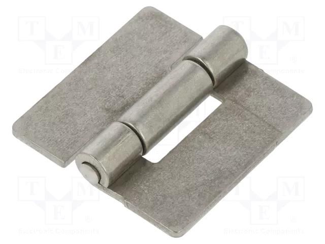 Hinge; Width: 40mm; stainless steel; H: 40mm; for welding ELESA+GANTER GN136NI40-40-A