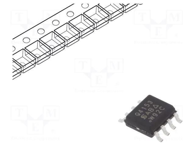 Transistor: P-MOSFET; unipolar; -12V; -14A; 2.3W; SO8 VISHAY SQ4153EY-T1-GE3