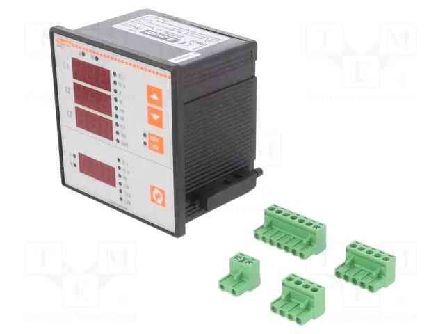 Meter: network parameters; on panel; digital,mounting; LED LOVATO ELECTRIC DMK22