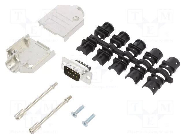 Connector: D-Sub; PIN: 9; male; straight; screw terminal; for cable AMPHENOL COMMUNICATIONS SOLUTIONS DTZK-09MSSC