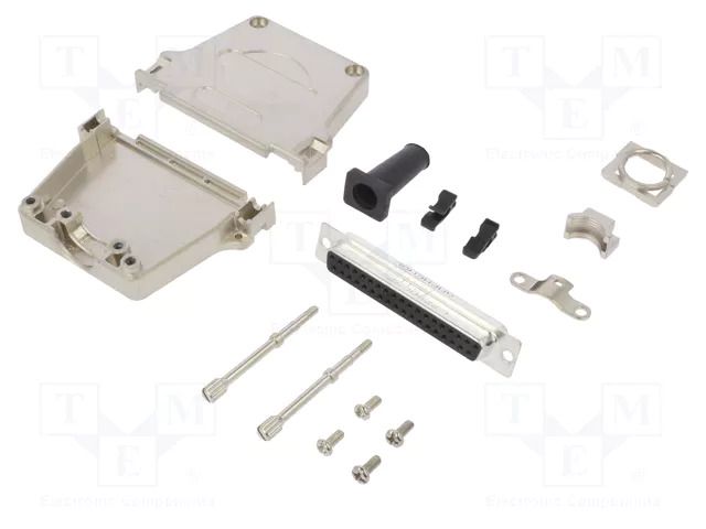 Connector: D-Sub; PIN: 37; female; straight; soldering; for cable AMPHENOL COMMUNICATIONS SOLUTIONS DTZF-LJSRG-37FSSL