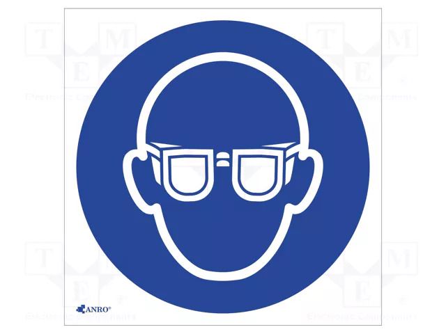 Safety sign; regulatory; PVC; W: 200mm; H: 200mm ANRO IM/004/C/P