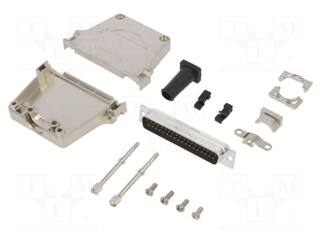 Connector: D-Sub; PIN: 37; male; straight; soldering; for cable AMPHENOL COMMUNICATIONS SOLUTIONS DTZF-LJSRG-37MSSL