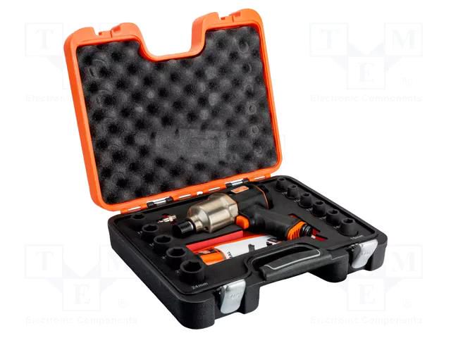Wrench; impact; pneumatic; 320÷620Nm; Mounting: 1/2"; 6.3bar; 84dBA BAHCO SA.BP815K1