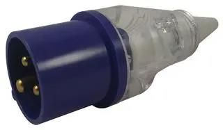 PLUG, FREE, CLEAR, 230V, 16A, IP44 210306CL