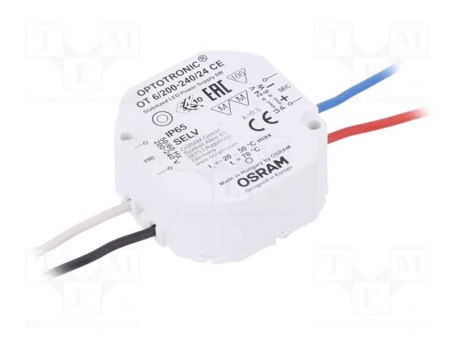 Power supply: switching; LED; 6W; 24VDC; 250mA; 198÷264VAC; IP65 ams OSRAM 4008321113269