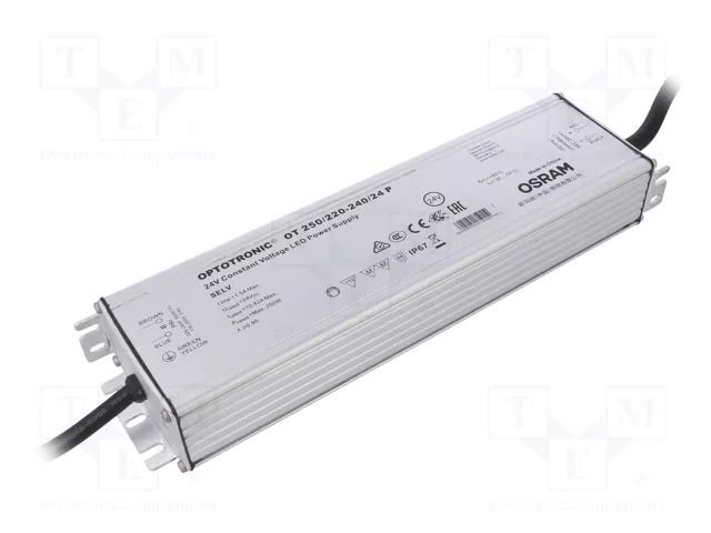 Power supply: switching; LED; 250W; 24VDC; 10.4A; 198÷264VAC; IP66 ams OSRAM 4052899546028