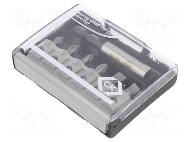 Kit: screwdriver bits; plastic cassette; Holder: C6,3mm; 25mm C.K CK-T4583C