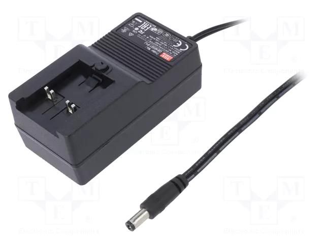 Power supply: switching; mains,plug-in; 7.5VDC; 2.66A; 20W; 85% MEAN WELL GE40I07-P1J