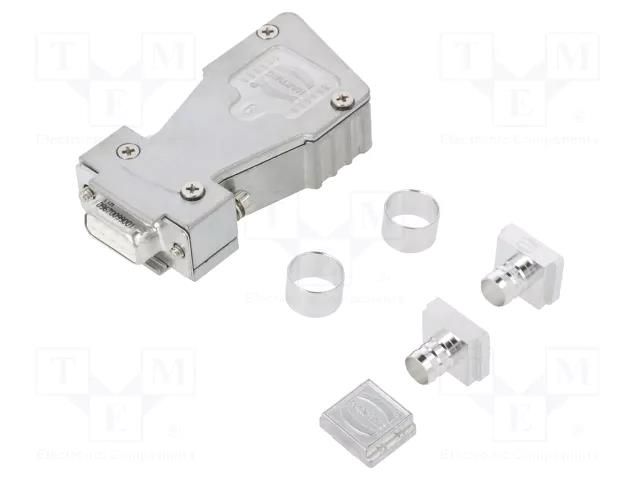 Connector: D-Sub; PIN: 9; straight; screw terminal; for cable HARTING 66630096016