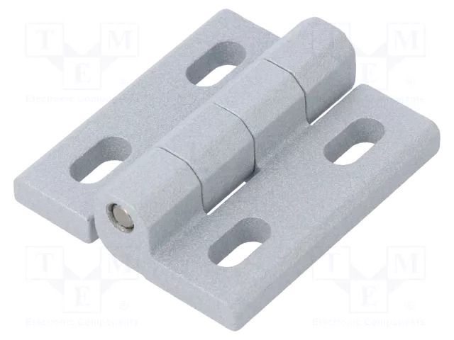 Hinge; Width: 40mm; cast zinc; silver; H: 45mm; adjustable ELESA+GANTER GN235ZD40-45-H-SR