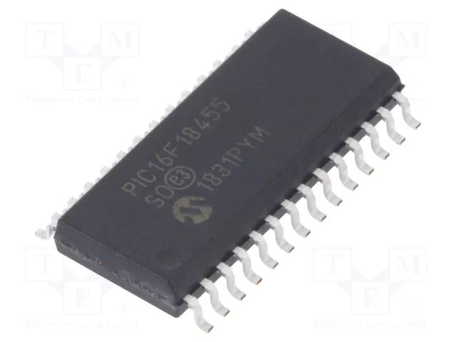 IC: PIC microcontroller; 14kB; 32MHz; 2.3÷5.5VDC; SMD; SO28; PIC16 MICROCHIP TECHNOLOGY PIC16F18455-I/SO
